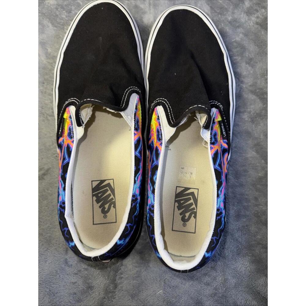 Vans Classic Slip On Electric Flame size 11 mens - Picture 11 of 13